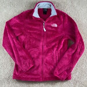 The North Face Womens Osito Fuzzy Fleece Jacket Full Zip Pink Size Small Soft